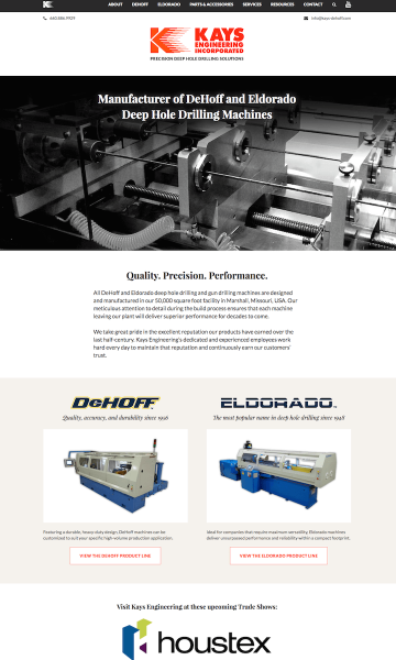 Kays Engineering Website Overhaul