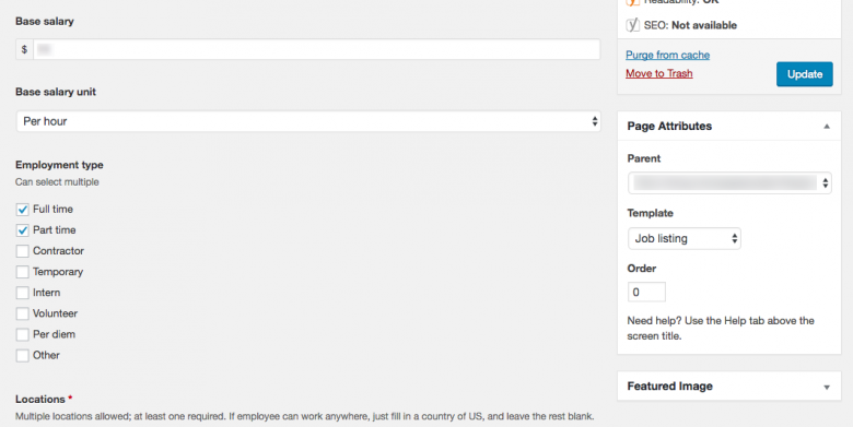 Custom job description template