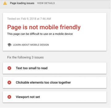 Manufacturer website not mobile friendly