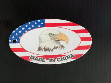 Made in China tag