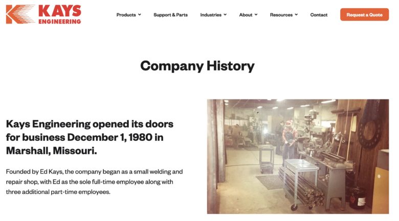 Kays-Engineering-company-history