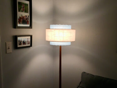danish lamp with made in usa lamp shade