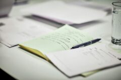 taking notes