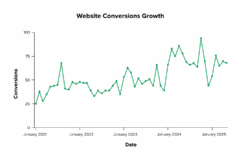 website conversions chart