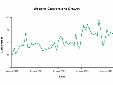 website conversions chart