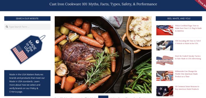 cast iron cookware 101 screenshot